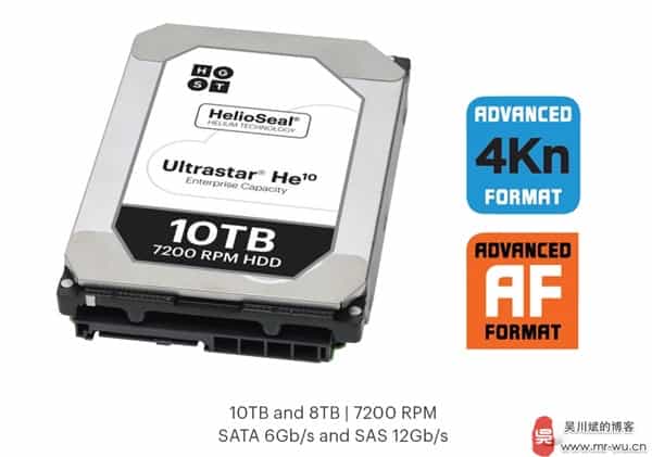 西部数据再发飙 HGST10TB充氦硬盘能完秒SSD