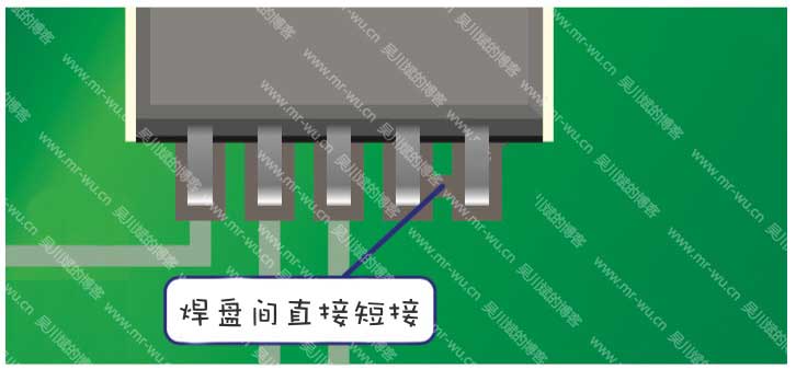  规范性PCB设计规则之器件相邻的焊盘间走线