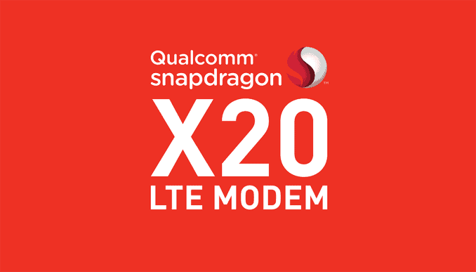  高通发布第二代千兆级基带–骁龙X20 LTE 峰值速度1.2Gbps