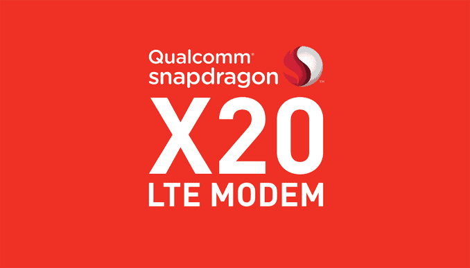 高通发布第二代千兆级基带–骁龙X20 LTE 峰值速度1.2Gbps