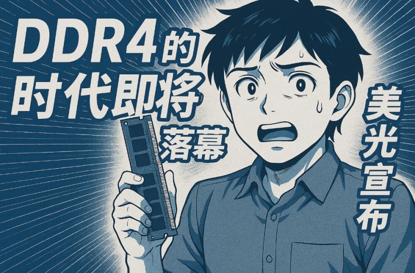 DDR4的时代即将落幕，美光宣布DDR4内存产品将进入生命末期