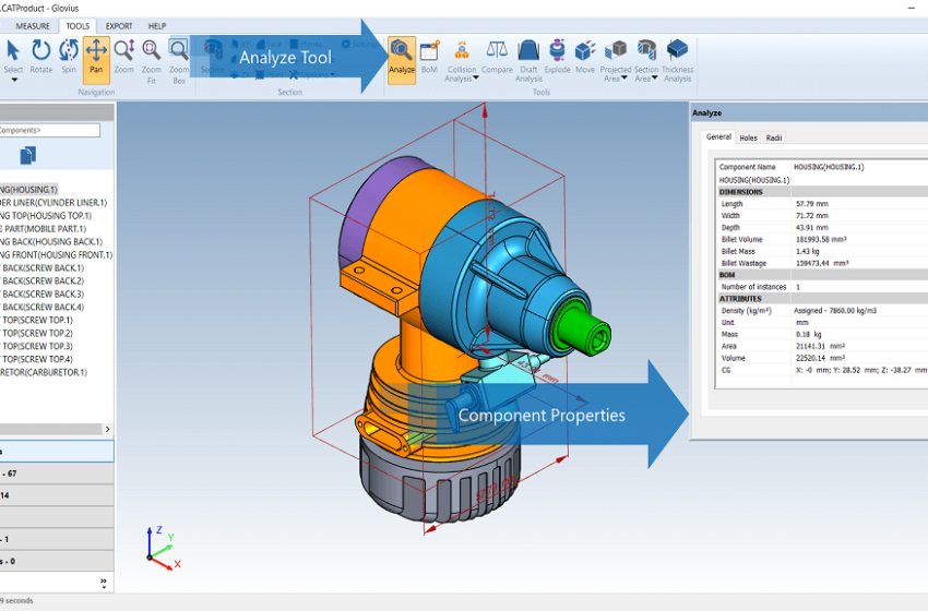  Glovius Pro 6.6.10 3D CAD 查看器和转换工具安装包分享